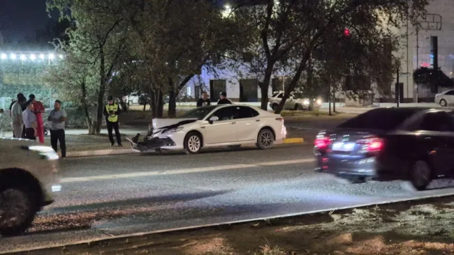 В Актау водитель Toyota на скорости протаранил авто скорой помощи