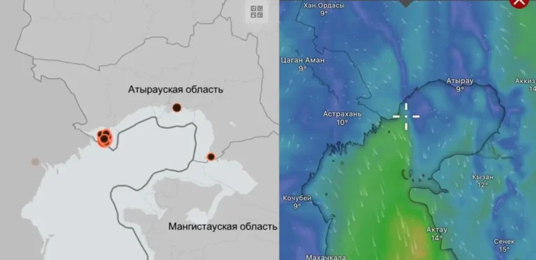 Актау снова задыхается: горящий камыш принес в город удушливый смог 