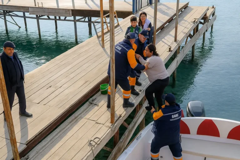 В Актау женщина упала с пирса в море