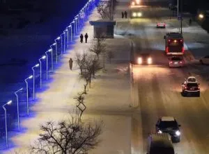 В Актау устанавливают умные фонари