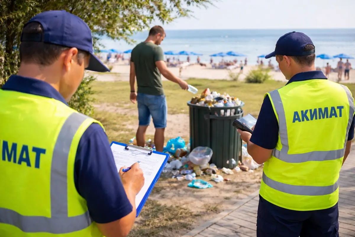 Акимат Актау начал штрафовать за выброс мусора в общественных местах